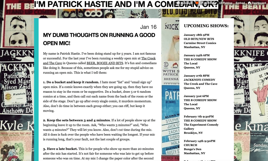 How To Run A Good Comedy Open&nbsp;Mic